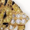 Brož Faune Et Flore De Cartier, žluté, oranžové a hnědé diamanty, pavé