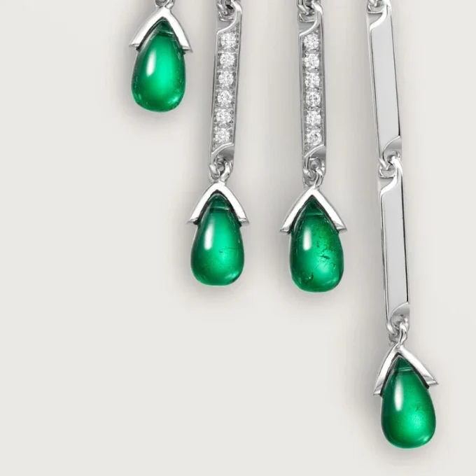 Brož Panthere De Cartier – bílé zlato, smaragdy, onyx, diamanty – Cartier