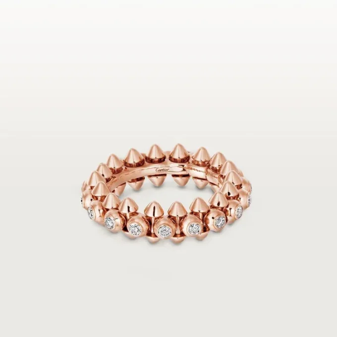Clash De Cartier – prsten s diamantovým pavé z růžového zlata | Cartier Us