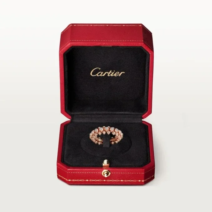 Clash De Cartier – prsten s diamantovým pavé z růžového zlata | Cartier Us