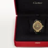 Další šperky Panthere Hodinky – 41 mm, ručně natahovaný mechanický strojek, 18karátové žluté zlato, diamanty, vyměnitelné kožené řemínky – Cartier