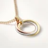 Diamantový řetízek Trinity v trojbarevném zlatě | Cartier Us