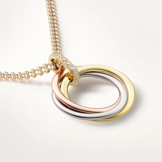 Diamantový řetízek Trinity v trojbarevném zlatě | Cartier Us