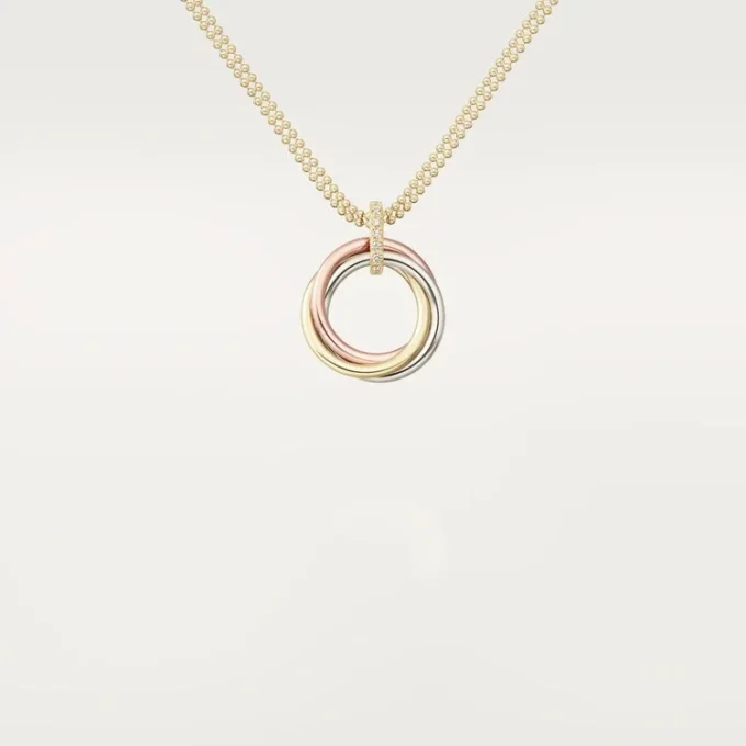 Diamantový řetízek Trinity v trojbarevném zlatě | Cartier Us