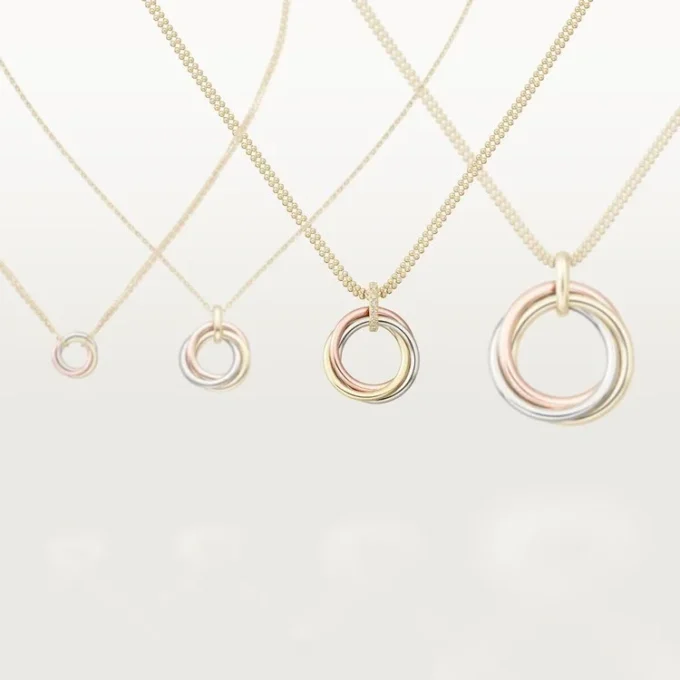 Diamantový řetízek Trinity v trojbarevném zlatě | Cartier Us