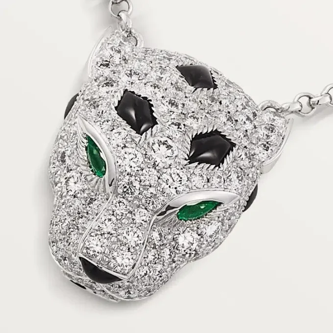 Diamantový náhrdelník Panthere De Cartier, bílé zlato | Cartier Us