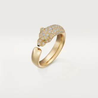 Diamantový prsten Panthere De Cartier, žluté zlato | Cartier Us