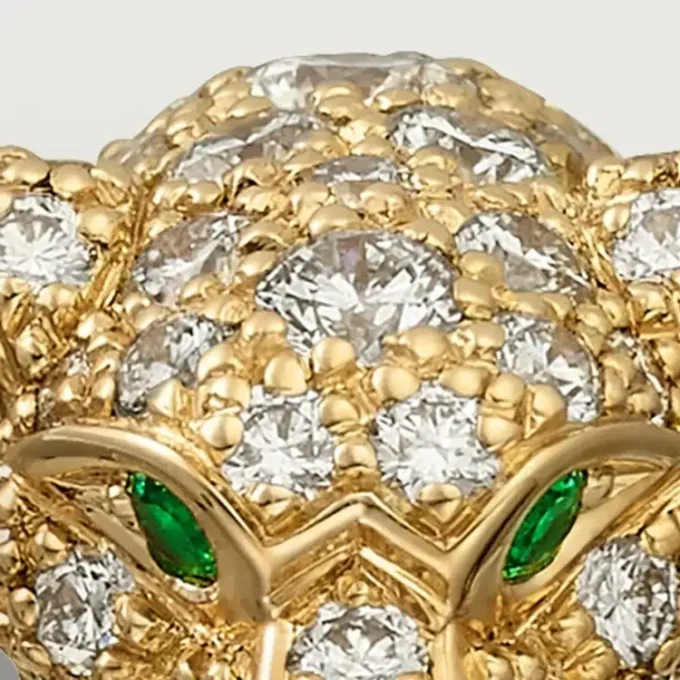 Diamantový prsten Panthere De Cartier, žluté zlato | Cartier Us