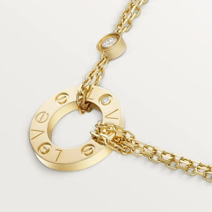 Diamantový přívěsek na krk Love, žluté zlato | Cartier Us