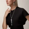 Dlouhý náhrdelník Panthere De Cartier, smaragdový, univerzální, velký model, s pavé