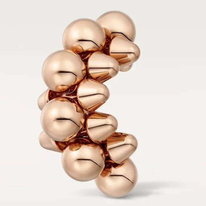 Jednostranná náušnice Clash De Cartier, model XL – růžové zlato – Cartier