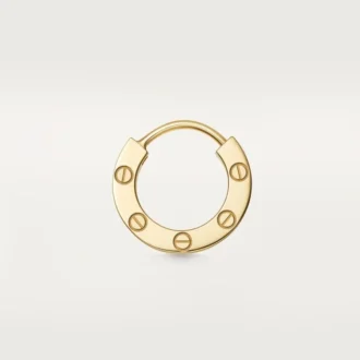 Jednostranná náušnice Love – žluté zlato – Cartier