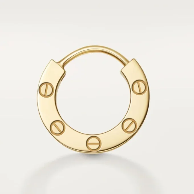 Jednostranná náušnice Love – žluté zlato – Cartier