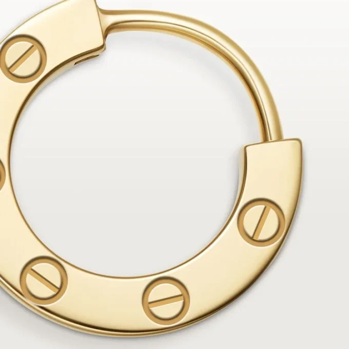 Jednostranná náušnice Love – žluté zlato – Cartier