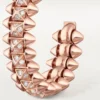 Kruhové náušnice Clash De Cartier, malý model, s pavé