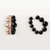 Kruhové náušnice Clash De Cartier, onyx, extra velký model, diamanty