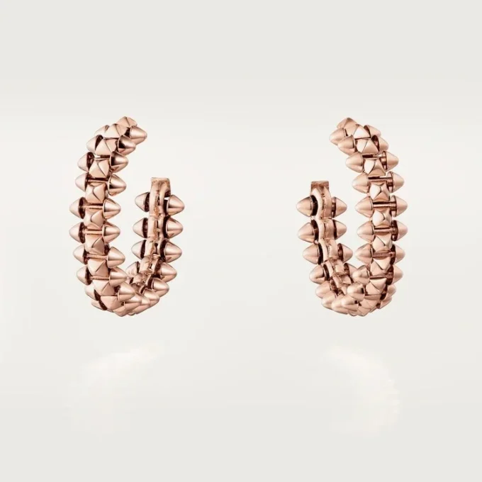 Kruhové náušnice Clash De Cartier – růžové zlato, malé | Cartier Us