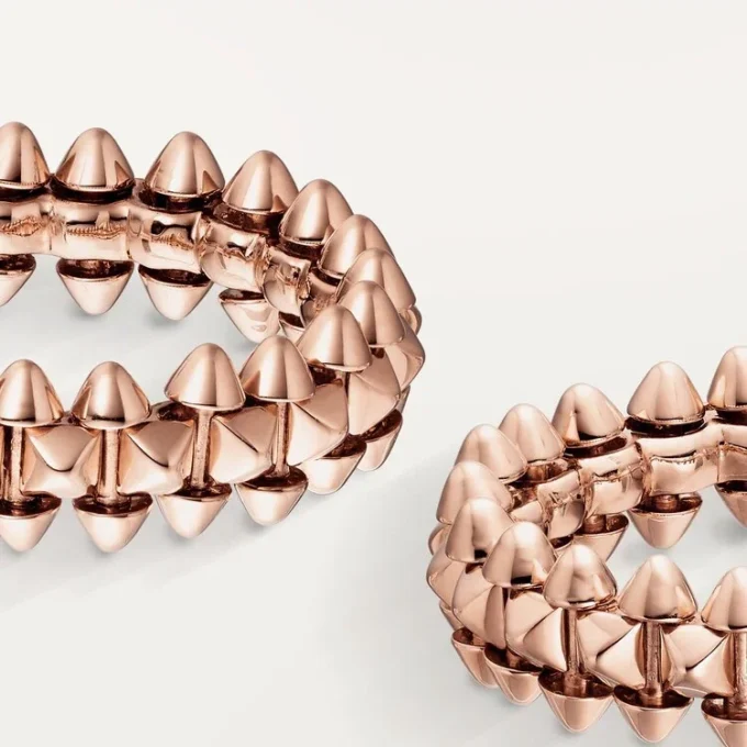 Kruhové náušnice Clash De Cartier – růžové zlato, malé | Cartier Us