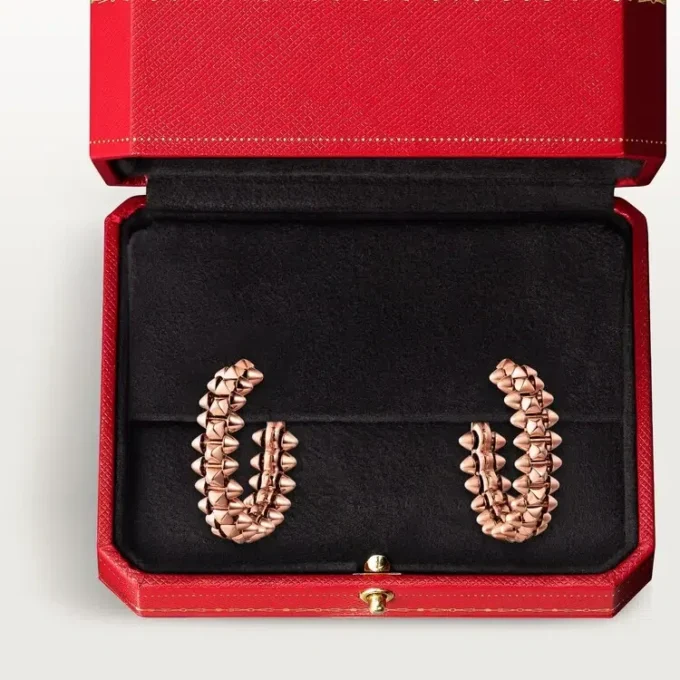 Kruhové náušnice Clash De Cartier – růžové zlato, malé | Cartier Us