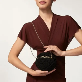Kulatá háčkovaná taška, Cartier Soir