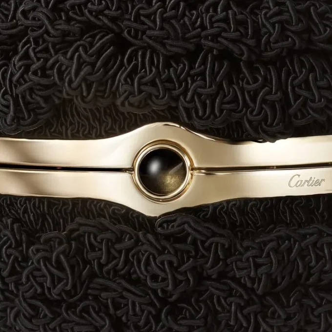Kulatá háčkovaná taška, Cartier Soir