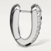 Malé kruhové náušnice Panthere Diamond, bílé zlato | Cartier Us