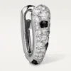 Malé kruhové náušnice Panthere Diamond, bílé zlato | Cartier Us