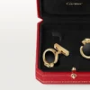 Manžetové knoflíčky Panthere De Cartier – žluté zlato, onyx, tsavority a černý lak – Cartier