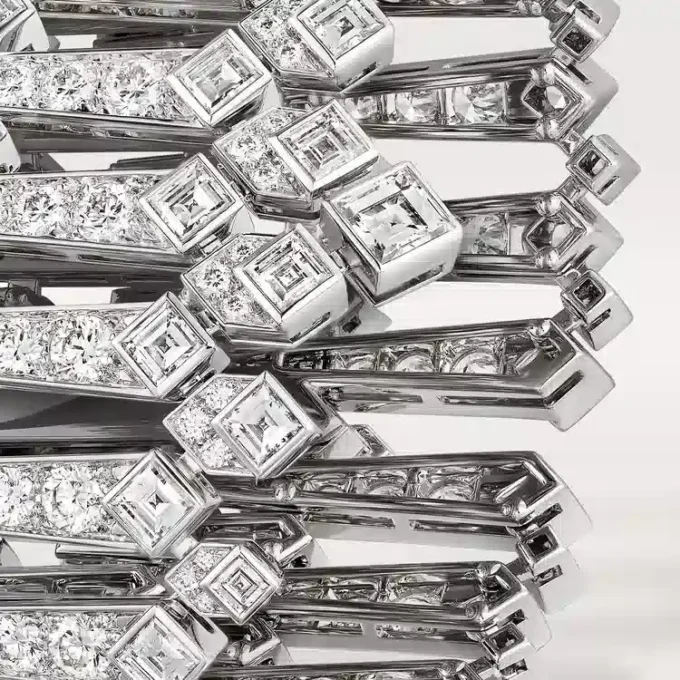 Manžetový náramek z kolekce Diamond, diamanty