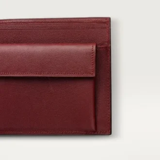 Mince/bankovky/bordó telecí kůže, zlaté provedení – Cartier