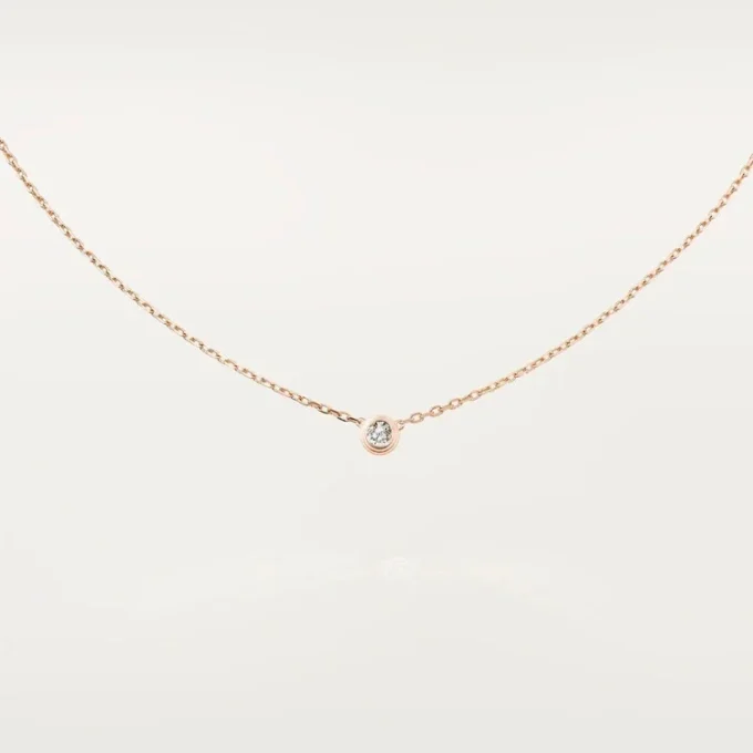 Náhrdelník Diamants Legers, Lm – růžové zlato, diamant – Cartier