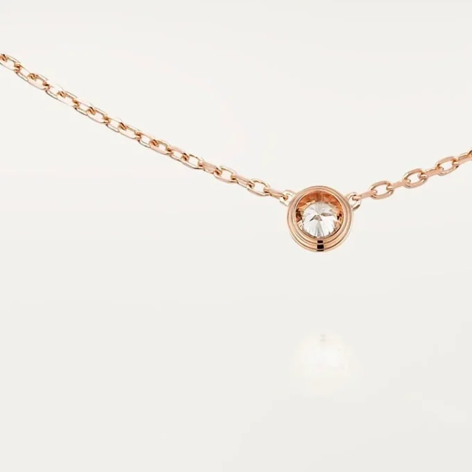 Náhrdelník Diamants Legers, Lm – růžové zlato, diamant – Cartier