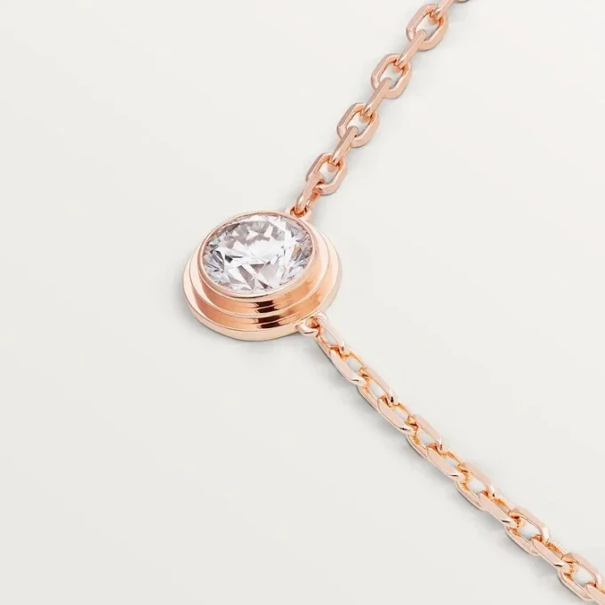 Náhrdelník Diamants Legers, Lm – růžové zlato, diamant – Cartier