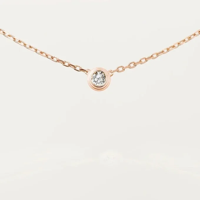 Náhrdelník Diamants Legers, Lm – růžové zlato, diamant – Cartier