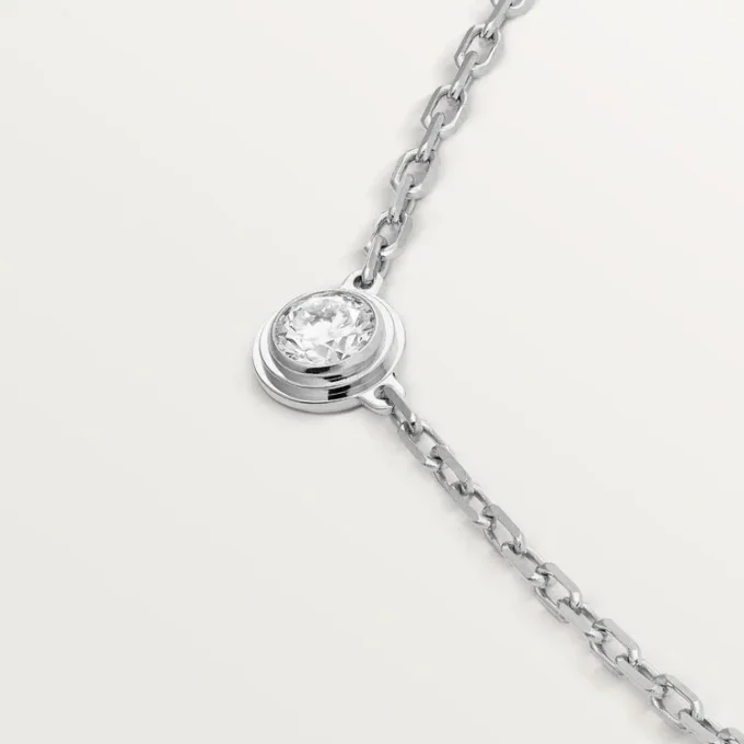 Náhrdelník Diamants Legers, SM – bílé zlato, diamant – Cartier