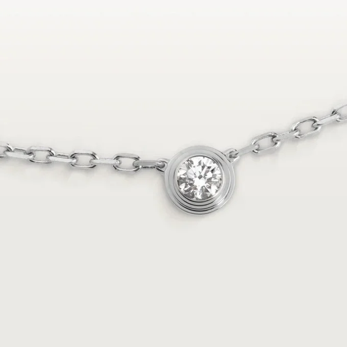 Náhrdelník Diamants Legers, SM – bílé zlato, diamant – Cartier