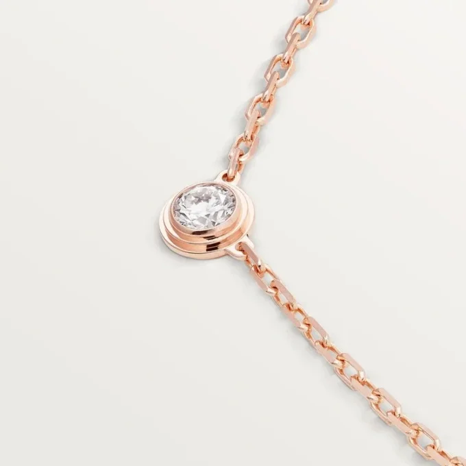 Náhrdelník Diamants Legers, SM – růžové zlato, diamant – Cartier