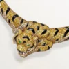 Náhrdelník Faune Et Flore De Cartier, žluté, oranžové a hnědé diamanty, pavé