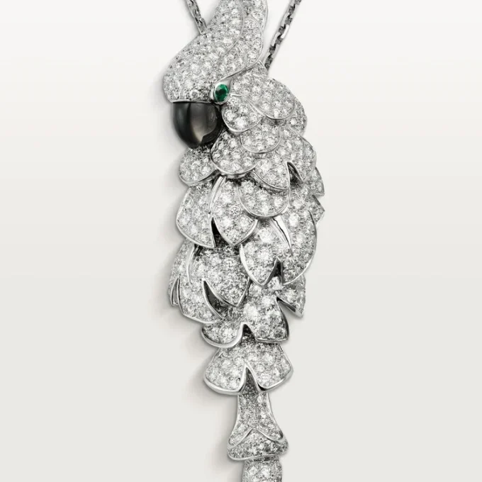 Náhrdelník Faune Et Flore De Cartier, s pavé