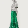 Náhrdelník Faune Et Flore De Cartier, smaragdové korálky, pavé