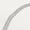 Náhrdelník Geometrie & Contrastes, chrysopras, pavé