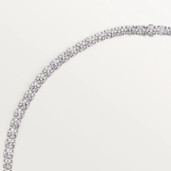 Náhrdelník Lignes Essentielles, diamanty v briliantovém brusu