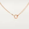 Náhrdelník Love, 2 diamanty – růžové zlato, diamanty – Cartier