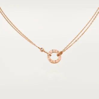 Náhrdelník Love, 2 diamanty – růžové zlato, diamanty – Cartier