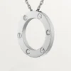 Náhrdelník Love, 3 diamanty – bílé zlato, diamanty – Cartier