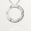 Náhrdelník Love, 3 diamanty – bílé zlato, diamanty – Cartier