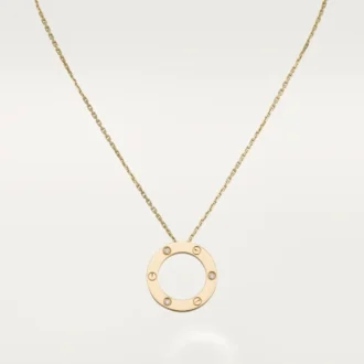 Náhrdelník Love, 3 diamanty – žluté zlato, diamanty – Cartier