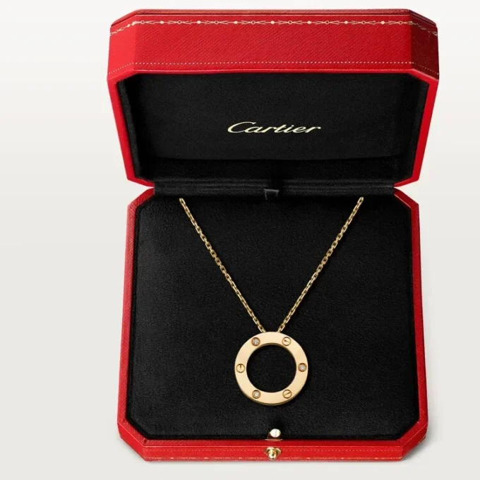 Náhrdelník Love, 3 diamanty – žluté zlato, diamanty – Cartier