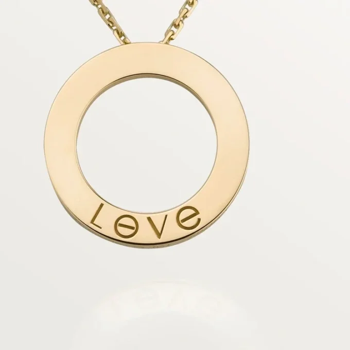 Náhrdelník Love – žluté zlato – Cartier