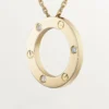 Náhrdelník Love, 3 diamanty – žluté zlato, diamanty – Cartier